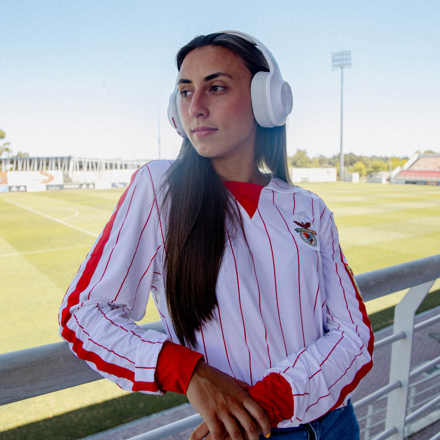White SL Benfica Headphones