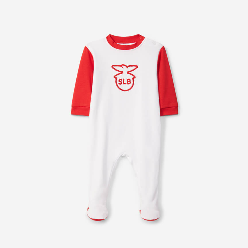 White Babygrow with the SLB Emblem
