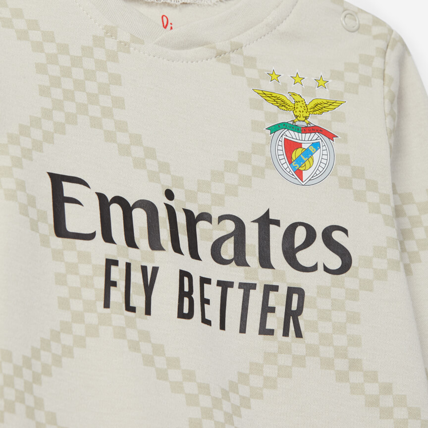 SL Benfica 2025-2026 Replica Beige Away Kit Babygrow