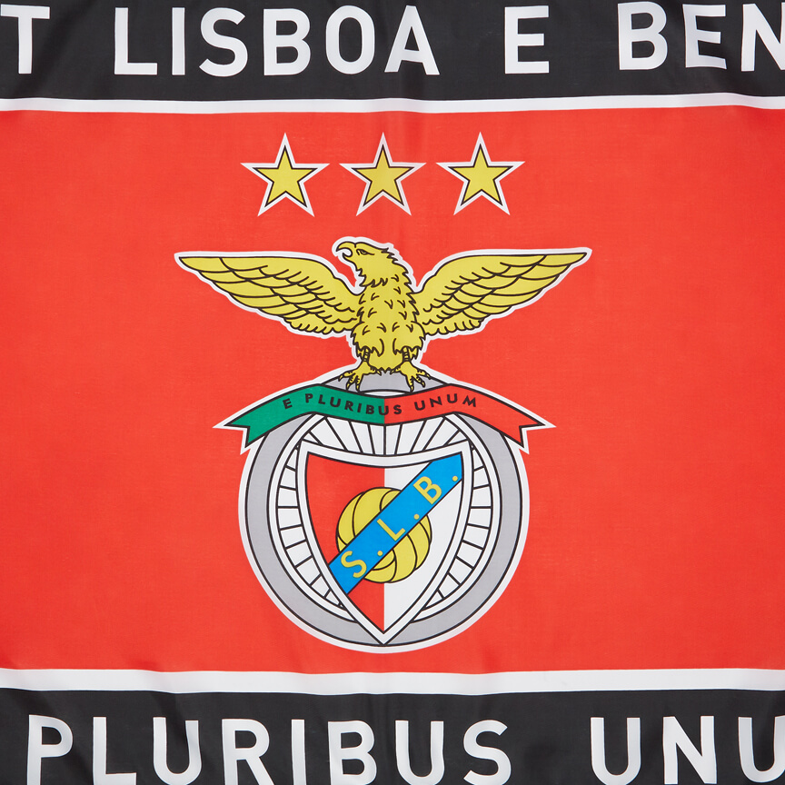 Red and black Benfica flag 150 x 90 Cm