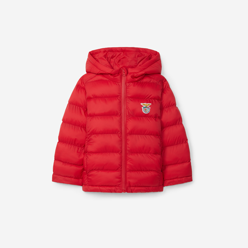 Red Jacket with Hood and SL Benfica Emblem for Baby