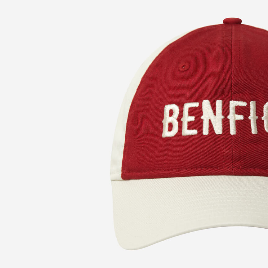 Burgundy and White Vintage Benfica Cap