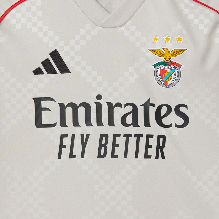 SL Benfica 2025-2026 Beige Away Jersey for Kids