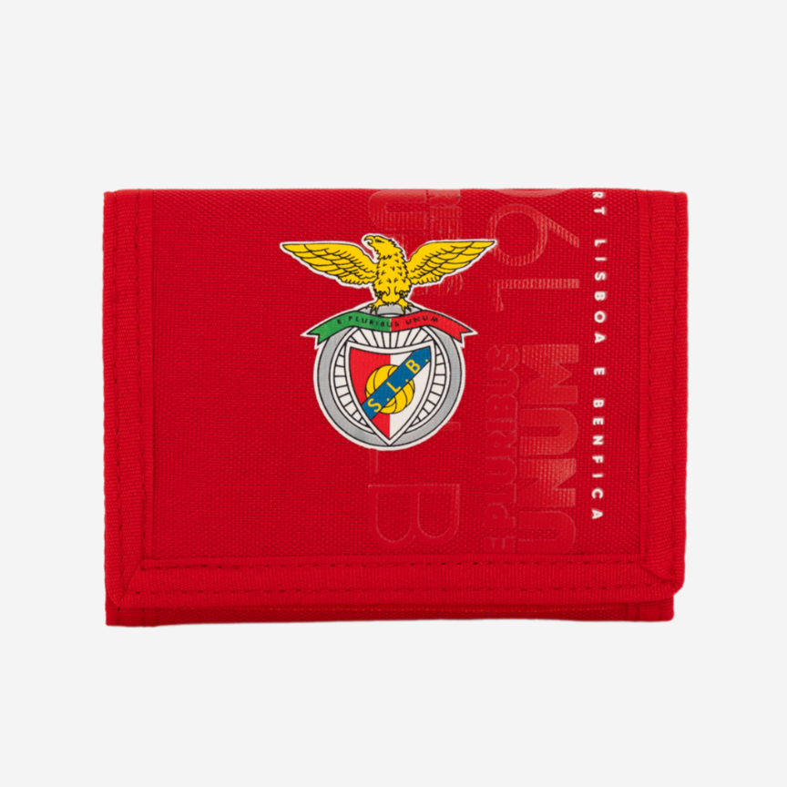 Red Wallet with Sport Lisboa e Benfica Emblem