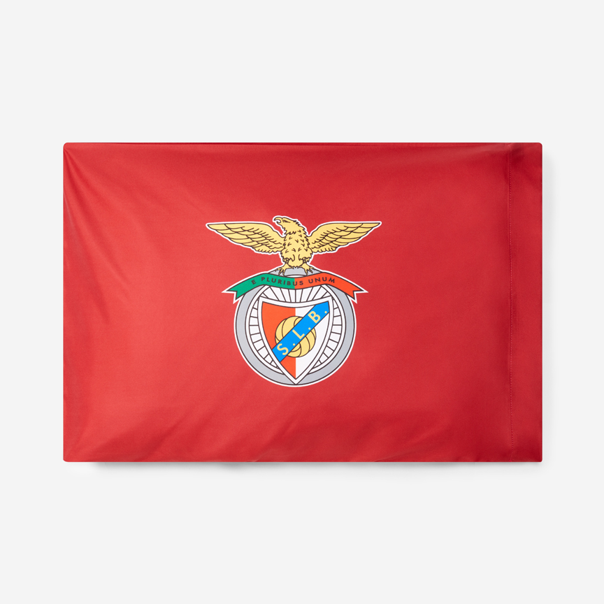 Set of Red Cushion Pillowcases with SL Benfica Emblem