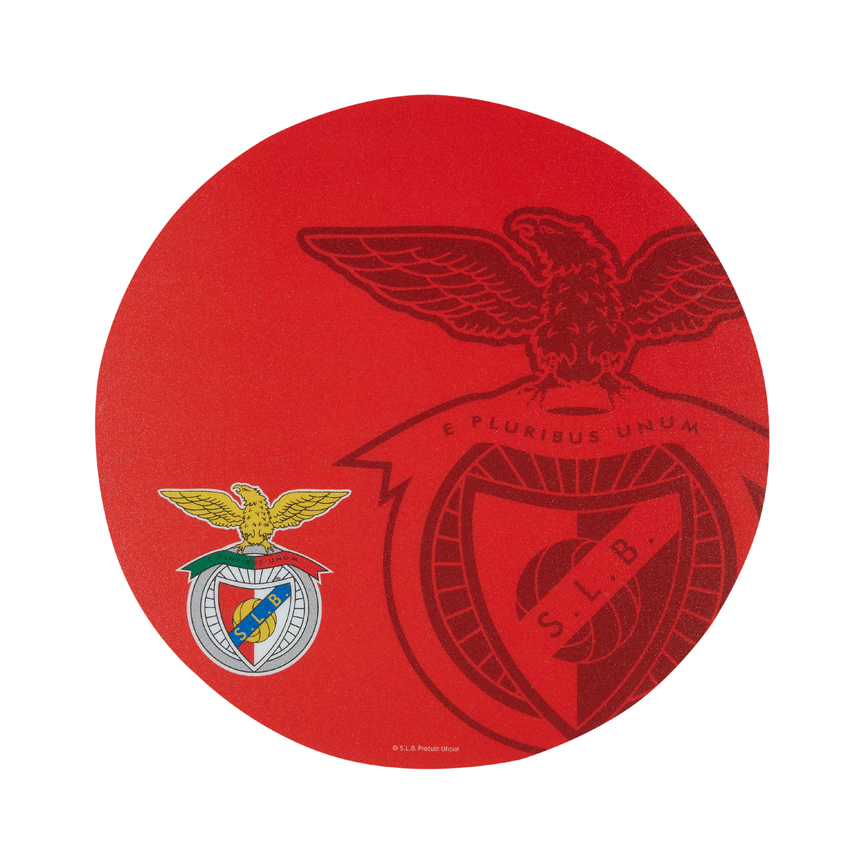 Red Mouse Pad with SL Benfica Emblem