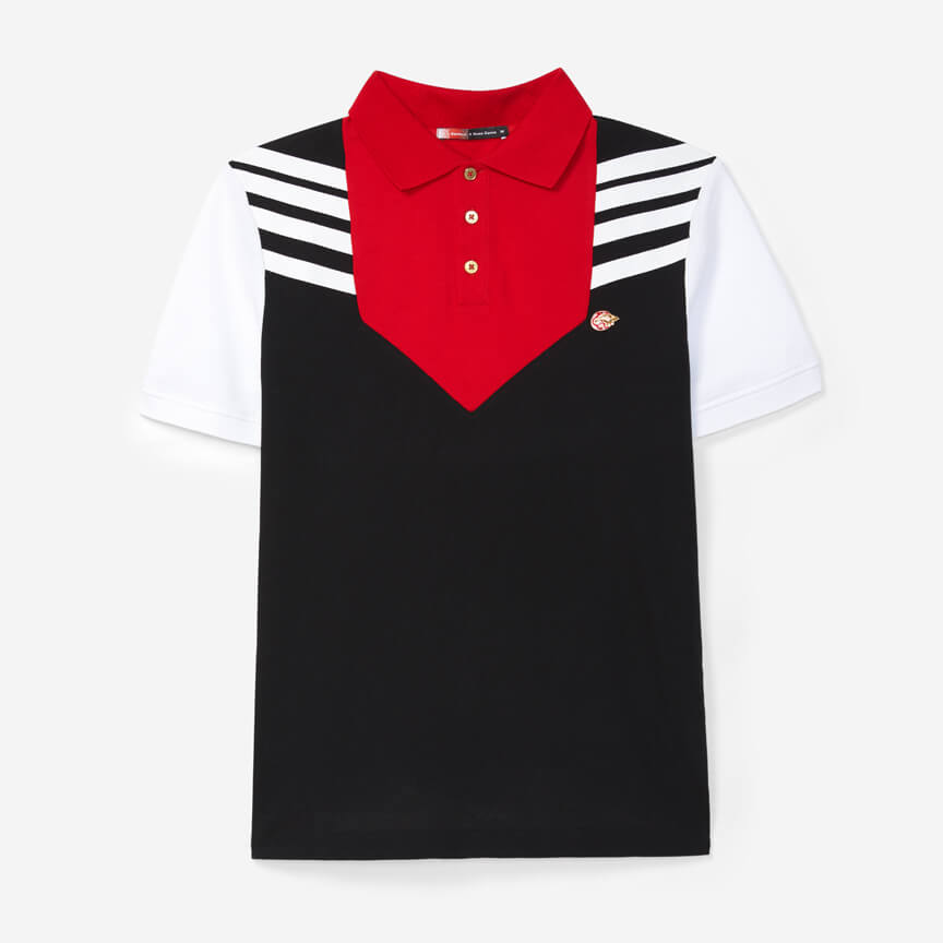 Black Striped Polo Benfica x Nuno Gama