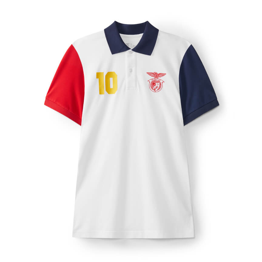 Benfica 10 Tricolor Polo