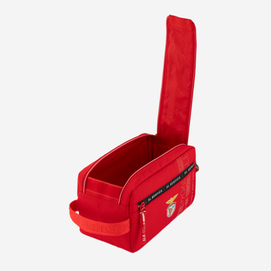 Red Boot Bag with Sport Lisboa Benfica Emblem