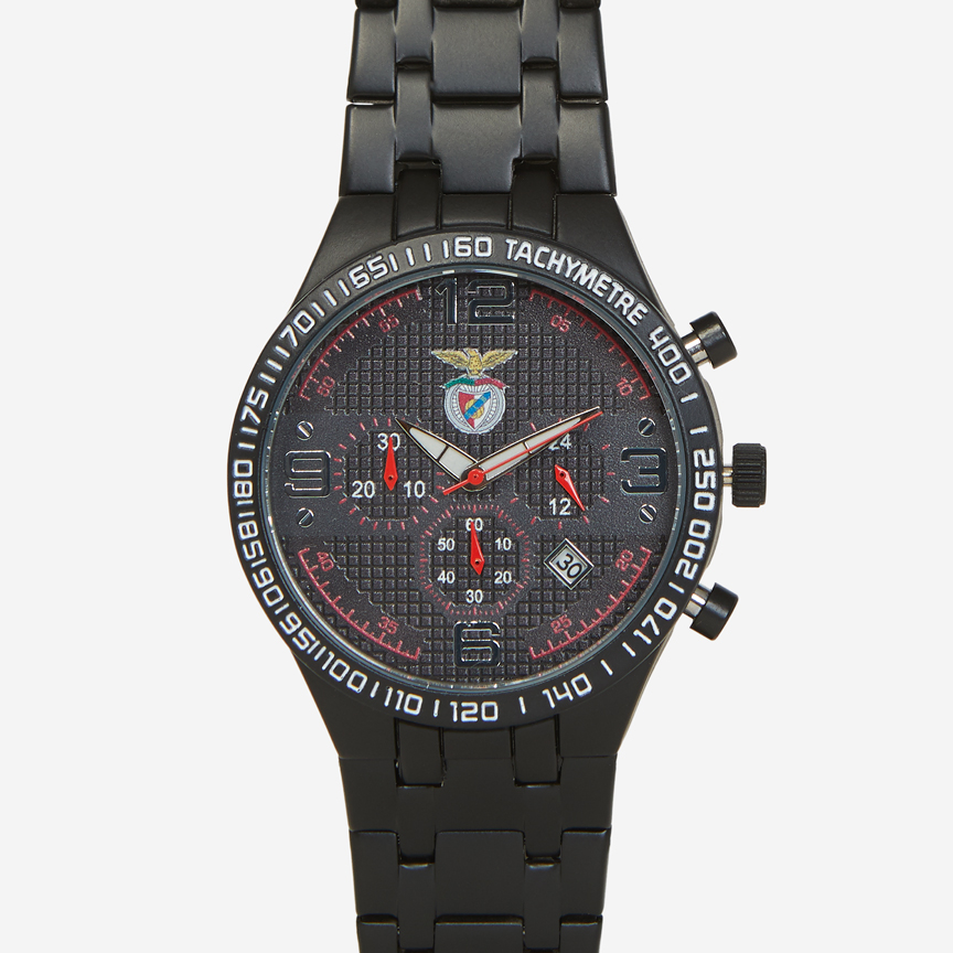 Black watch with Sport Lisboa e Benfica emblem