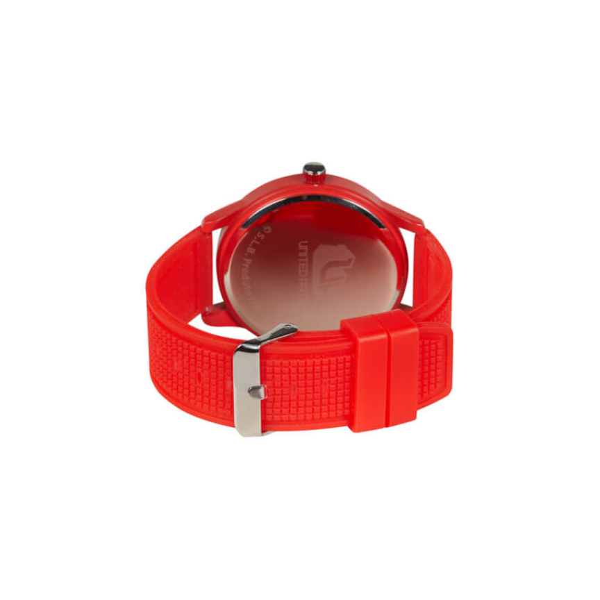 Red silicone watch with SL Benfica logo