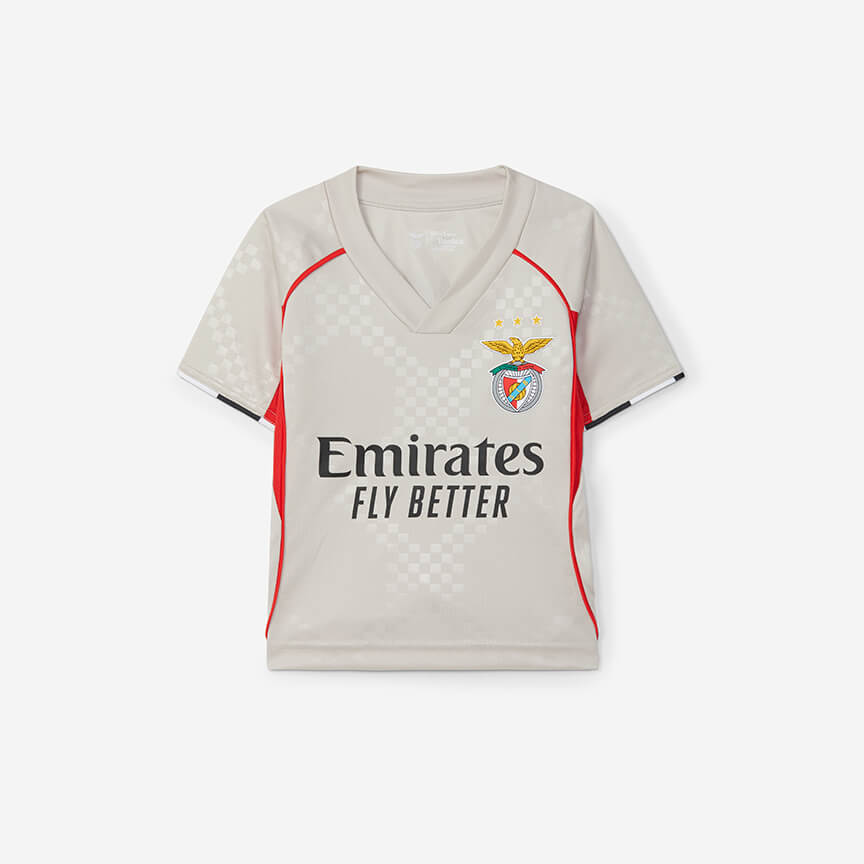 SL Benfica 2025-2026 Replica Beige Away Jersey for Baby