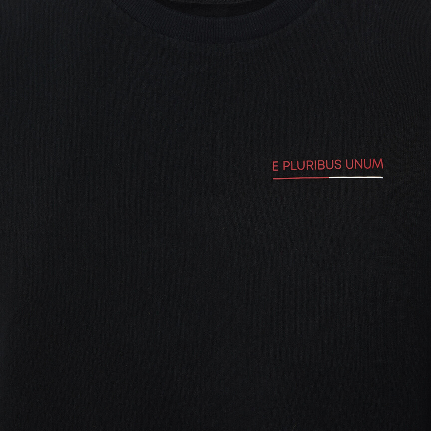 E Pluribus Unum Black Sweatshirt