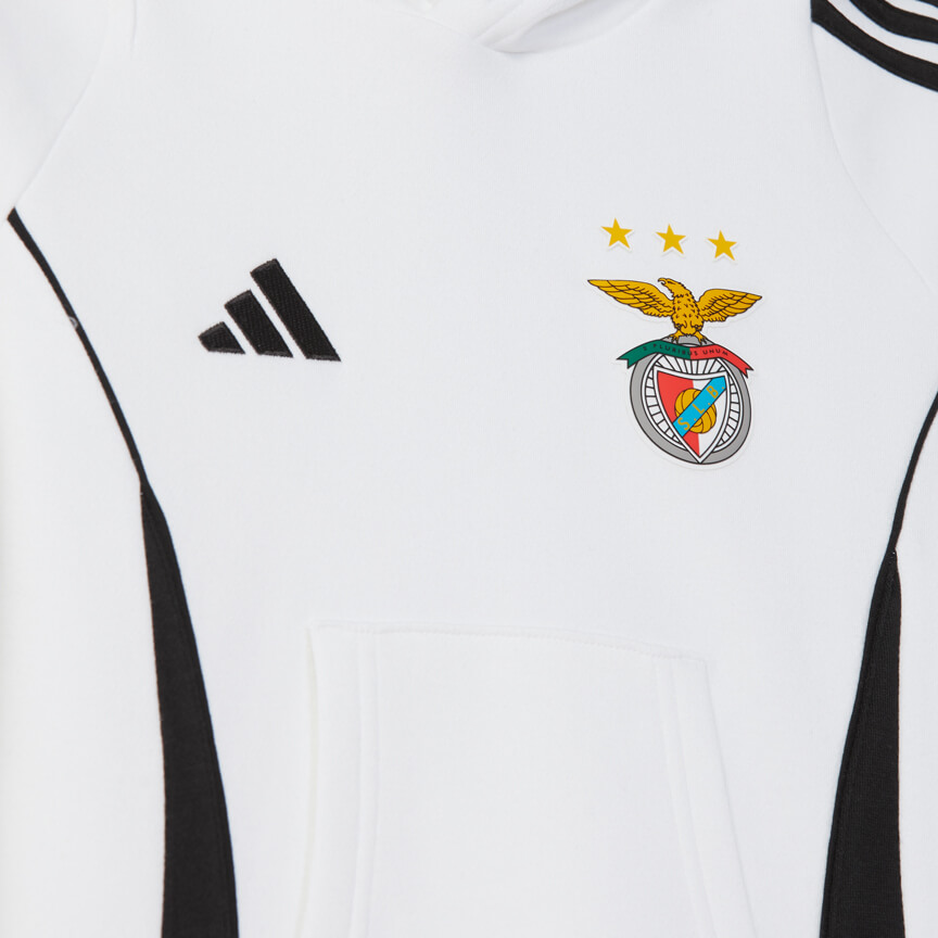 SL Benfica 2025-2026 White Training Sweatshirt for Kids