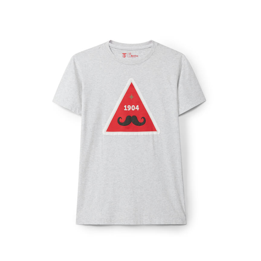 1904 Mustache Grey T-shirt 