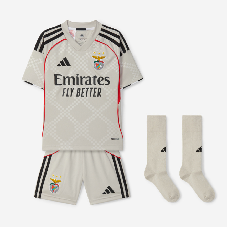 SL Benfica 2025–2026 Beige Away Youth Kit